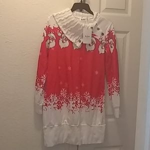 Ladies Christmas Sweater Dress